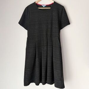 Draper James RSVP Fit and Flare Black Shimmer Dress